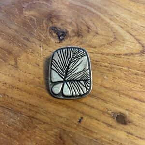 Vintage Signed Sterling Silver Botanical Plant pin